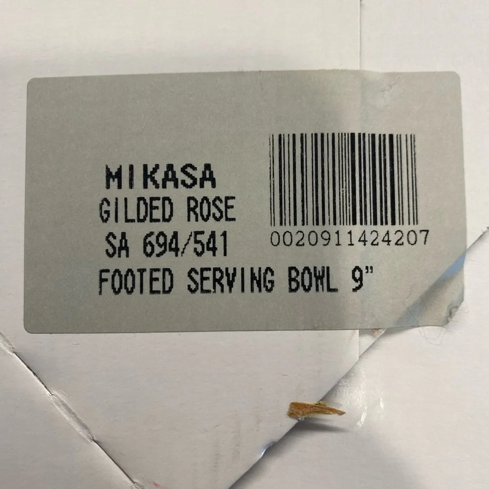 Mikasa Gilded Rose Footed Serving Bowl 9”